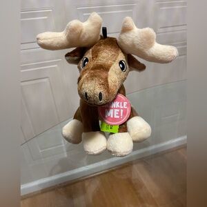 Snug Arooz Dog  Moose crinkler  And Squeaker Dog Toy 9.5”